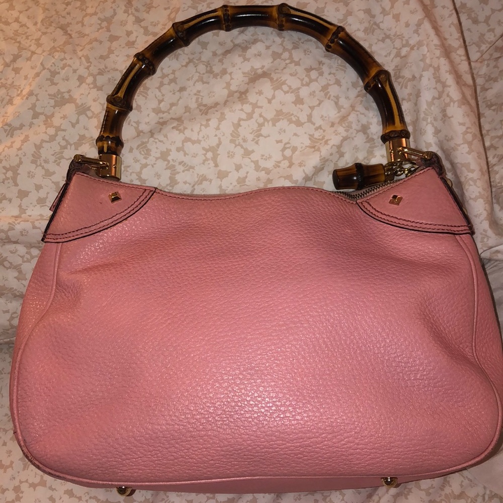 Authentic Gucci Pink Peddle Leather w/ Bamboo - Picture 15 of 15